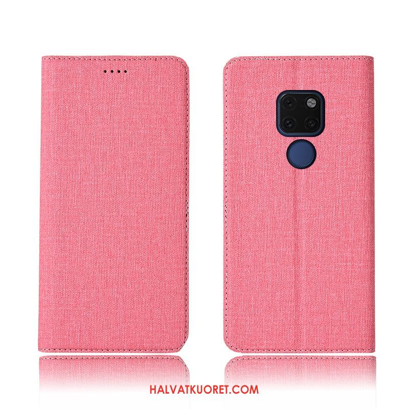 Huawei Mate 20 Kuoret Suojaus Pellava Pehmeä Neste, Huawei Mate 20 Kuori Kotelo Murtumaton Braun