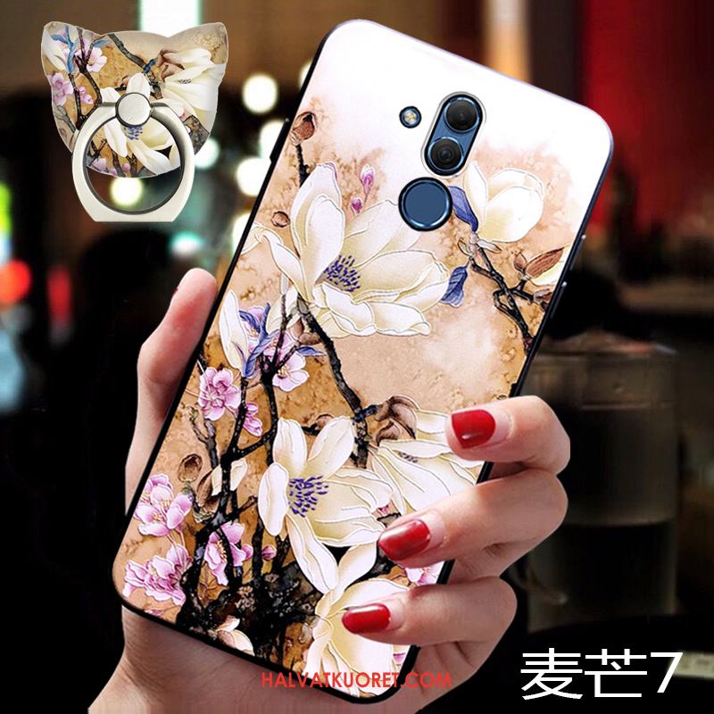 Huawei Mate 20 Lite Kuoret Silikoni Pehmeä Neste, Huawei Mate 20 Lite Kuori Ripustettavat Koristeet Rengas