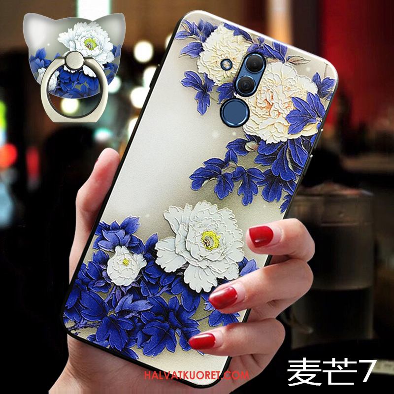 Huawei Mate 20 Lite Kuoret Silikoni Pehmeä Neste, Huawei Mate 20 Lite Kuori Ripustettavat Koristeet Rengas