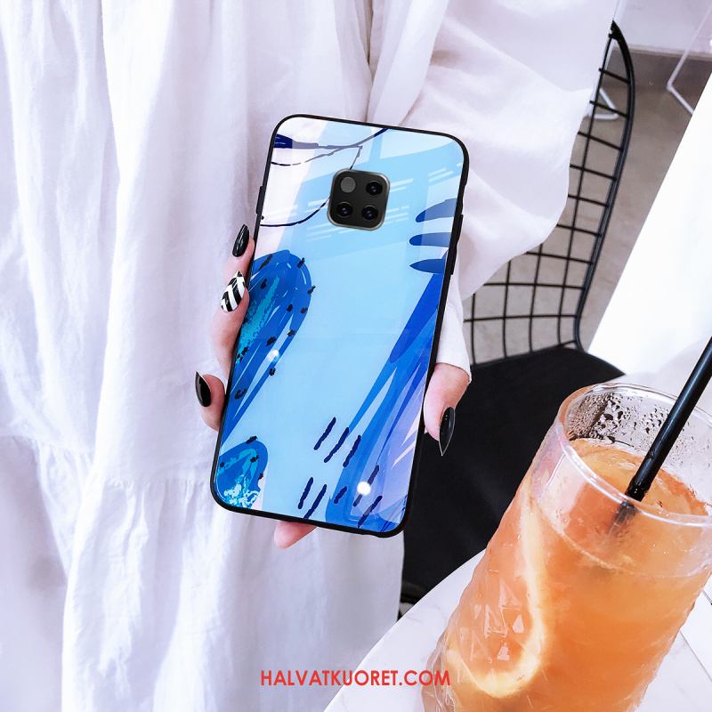 Huawei Mate 20 Pro Kuoret All Inclusive Sininen Tide-brändi, Huawei Mate 20 Pro Kuori Suojaus Lasi