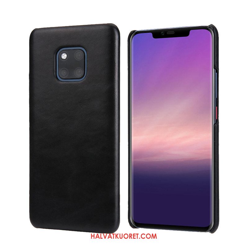 Huawei Mate 20 Pro Kuoret Kotelo Musta Uusi, Huawei Mate 20 Pro Kuori Aito Nahka Nahkakotelo