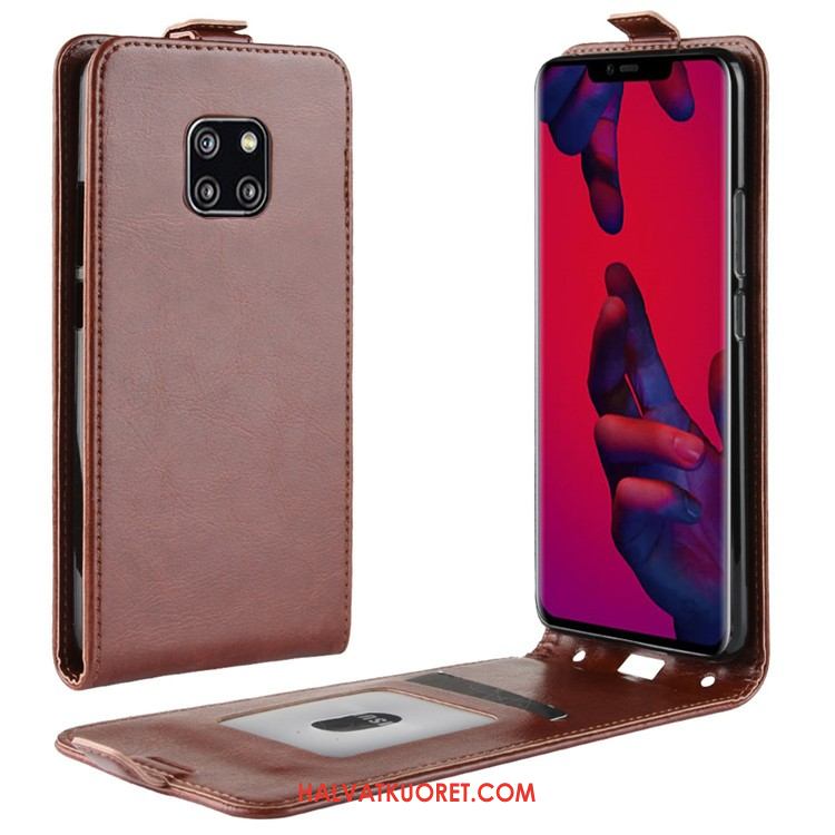 Huawei Mate 20 Pro Kuoret Kotelo Suojaus, Huawei Mate 20 Pro Kuori Punainen Nahkakotelo