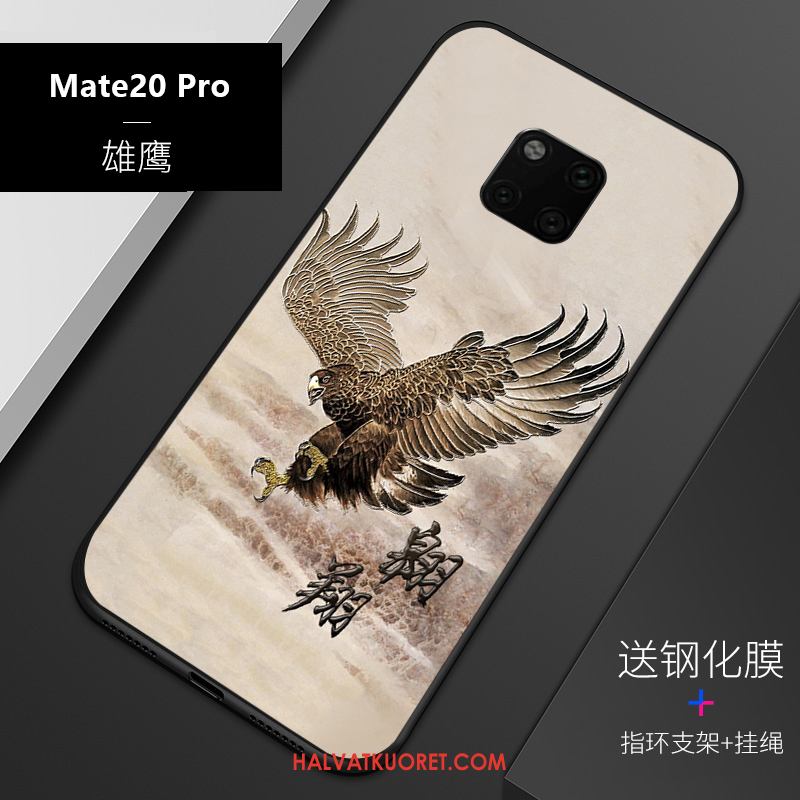 Huawei Mate 20 Pro Kuoret Musta Kohokuviointi Uusi, Huawei Mate 20 Pro Kuori All Inclusive Silikoni