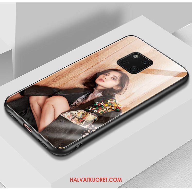 Huawei Mate 20 Pro Kuoret Peili Keltainen Puhelimen, Huawei Mate 20 Pro Kuori Lasi Kotelo