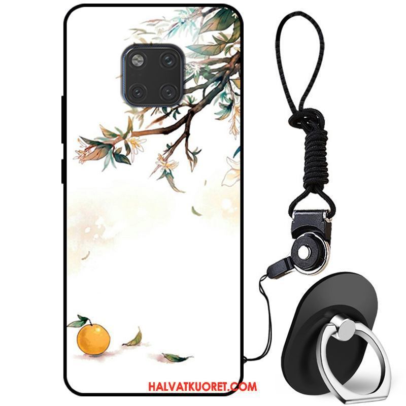 Huawei Mate 20 Rs Kuoret Valkoinen Silikoni Keltainen, Huawei Mate 20 Rs Kuori Malli Suojaus