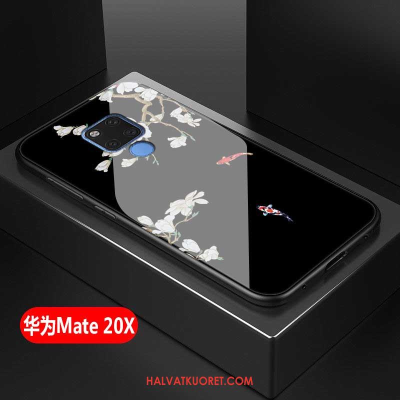 Huawei Mate 20 X Kuoret Karkaisu Silikoni Tila, Huawei Mate 20 X Kuori Persoonallisuus Kova