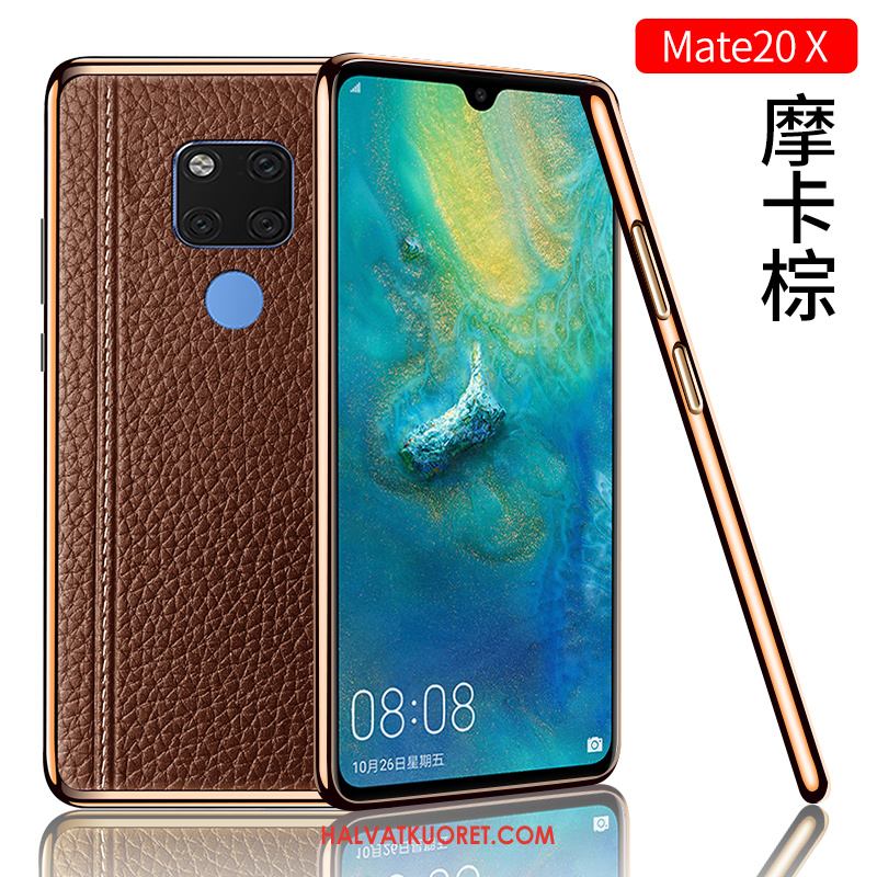 Huawei Mate 20 X Kuoret Luova Kotelo Uusi, Huawei Mate 20 X Kuori Persoonallisuus Aito Nahka