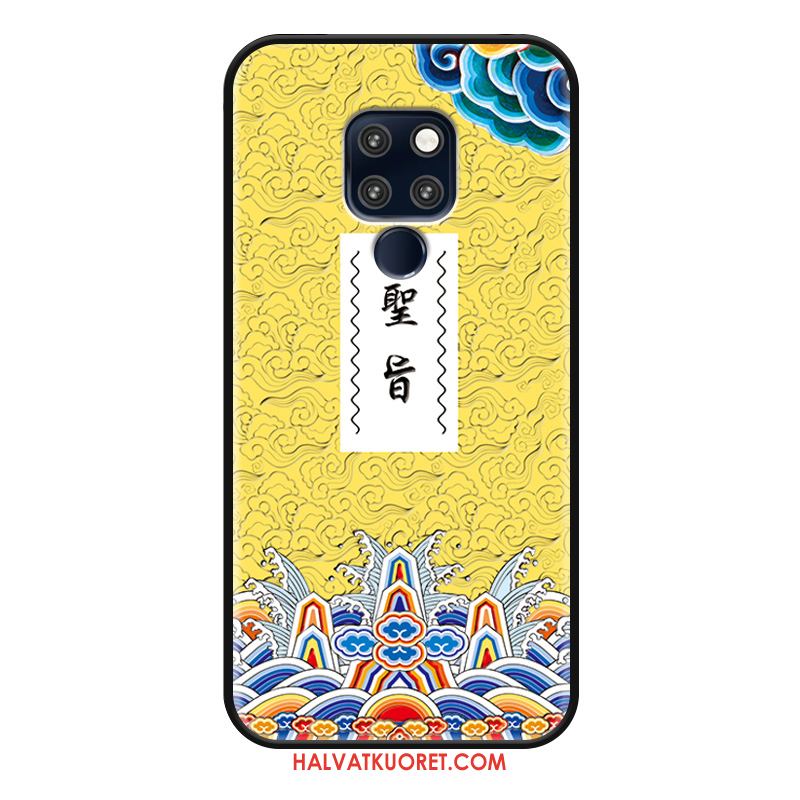 Huawei Mate 20 X Kuoret Puhelimen Kohokuviointi Kiinalainen Tyyli, Huawei Mate 20 X Kuori Murtumaton