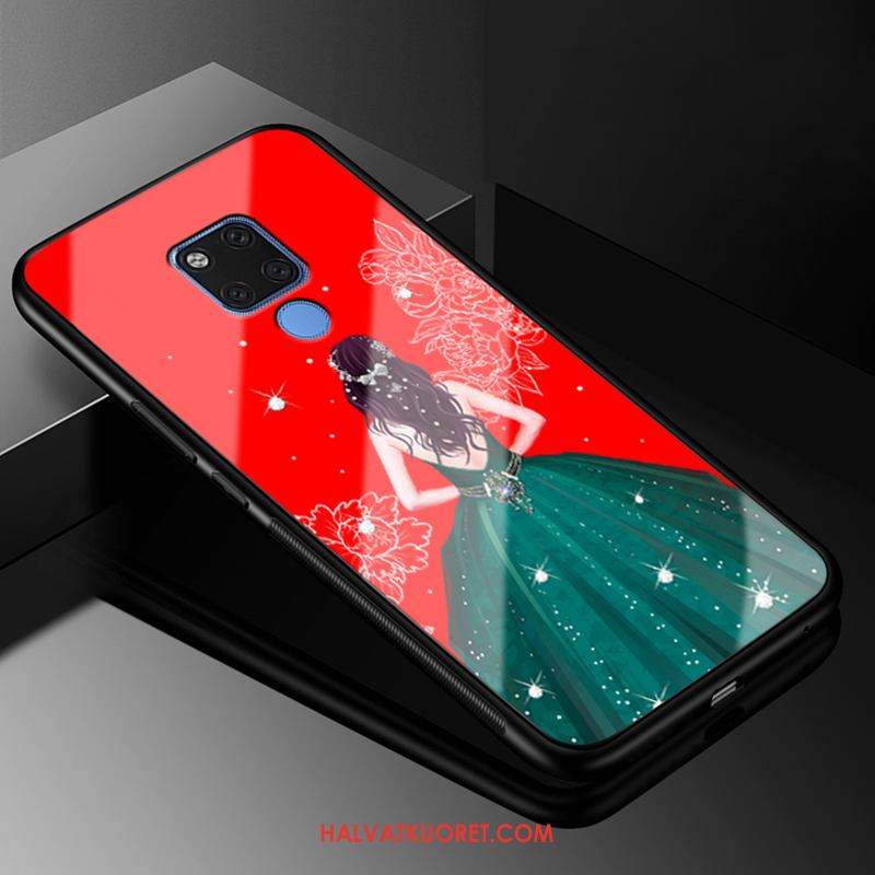 Huawei Mate 20 X Kuoret Silikoni Murtumaton Kova, Huawei Mate 20 X Kuori Luova Punainen