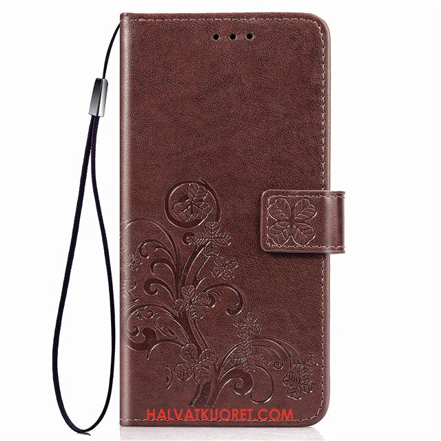 Huawei Mate 30 Kuoret All Inclusive Suojaus Nahkakotelo, Huawei Mate 30 Kuori Punainen