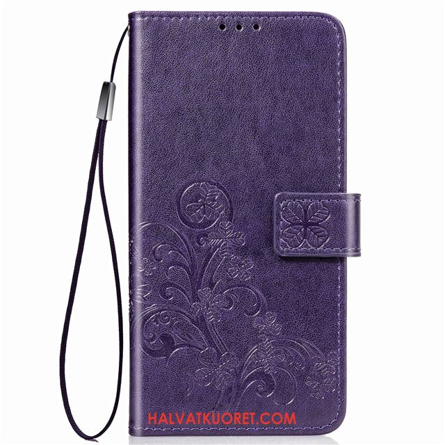 Huawei Mate 30 Kuoret All Inclusive Suojaus Nahkakotelo, Huawei Mate 30 Kuori Punainen