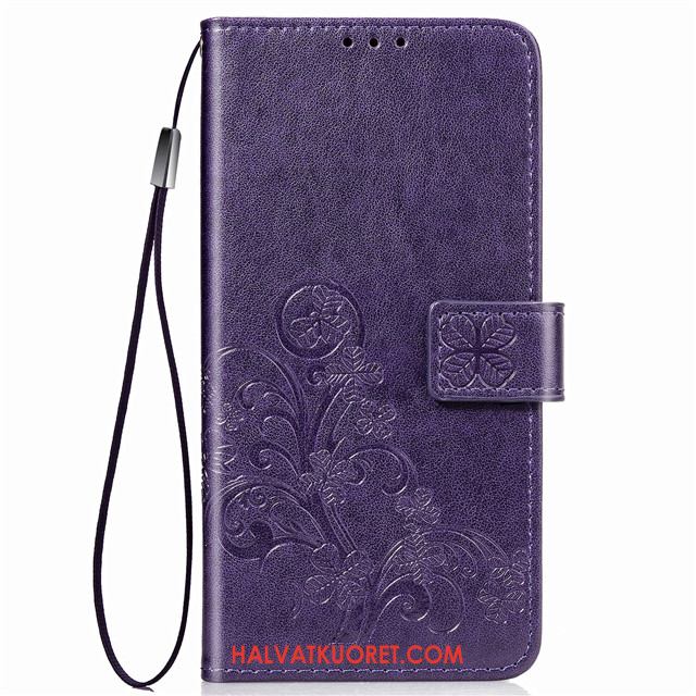 Huawei Mate 30 Kuoret All Inclusive Suojaus Nahkakotelo, Huawei Mate 30 Kuori Punainen