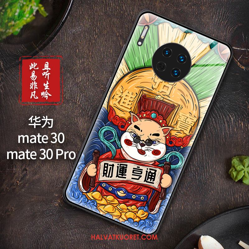 Huawei Mate 30 Kuoret Lasi Kotelo All Inclusive, Huawei Mate 30 Kuori Rakastunut Persoonallisuus