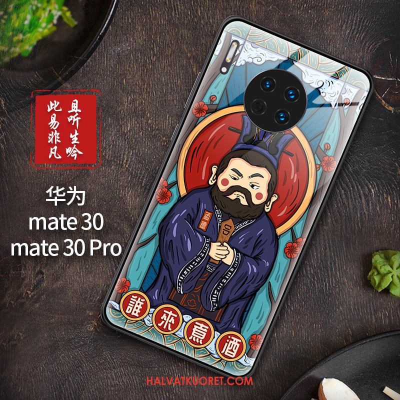 Huawei Mate 30 Kuoret Lasi Kotelo All Inclusive, Huawei Mate 30 Kuori Rakastunut Persoonallisuus