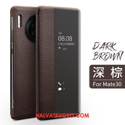 Huawei Mate 30 Kuoret Murtumaton Suojaus, Huawei Mate 30 Kuori Kotelo Puhelimen Braun