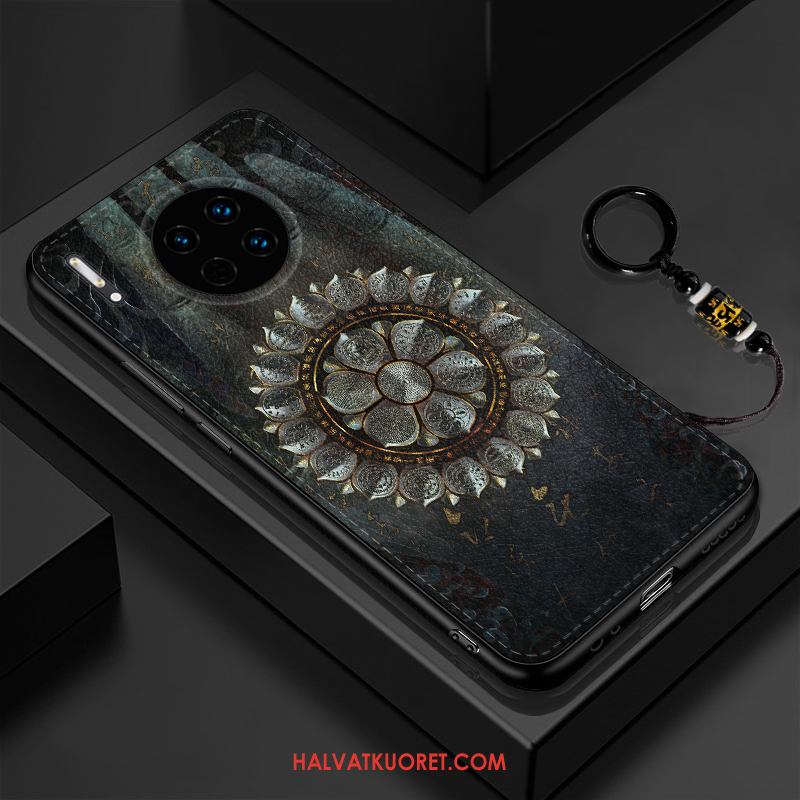 Huawei Mate 30 Kuoret Nosturi Kohokuviointi Kukkakuvio, Huawei Mate 30 Kuori Net Red Kiinalainen Tyyli