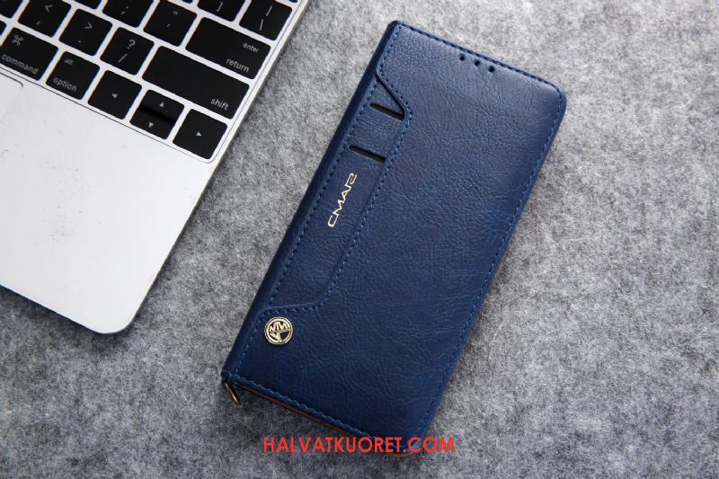 Huawei Mate 30 Kuoret Suojaus Kortti Musta, Huawei Mate 30 Kuori Murtumaton Nahkakotelo