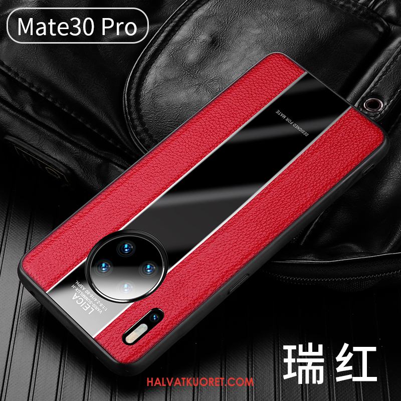 Huawei Mate 30 Pro Kuoret Aito Nahka Kotelo Silikoni, Huawei Mate 30 Pro Kuori All Inclusive Auto