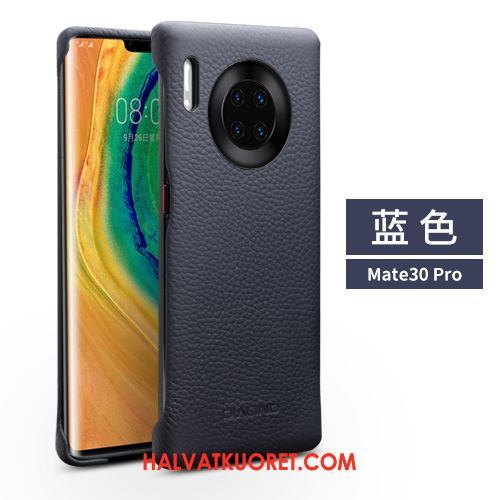 Huawei Mate 30 Pro Kuoret Aito Nahka Punainen Nahkakotelo, Huawei Mate 30 Pro Kuori Puhelimen Suojaus