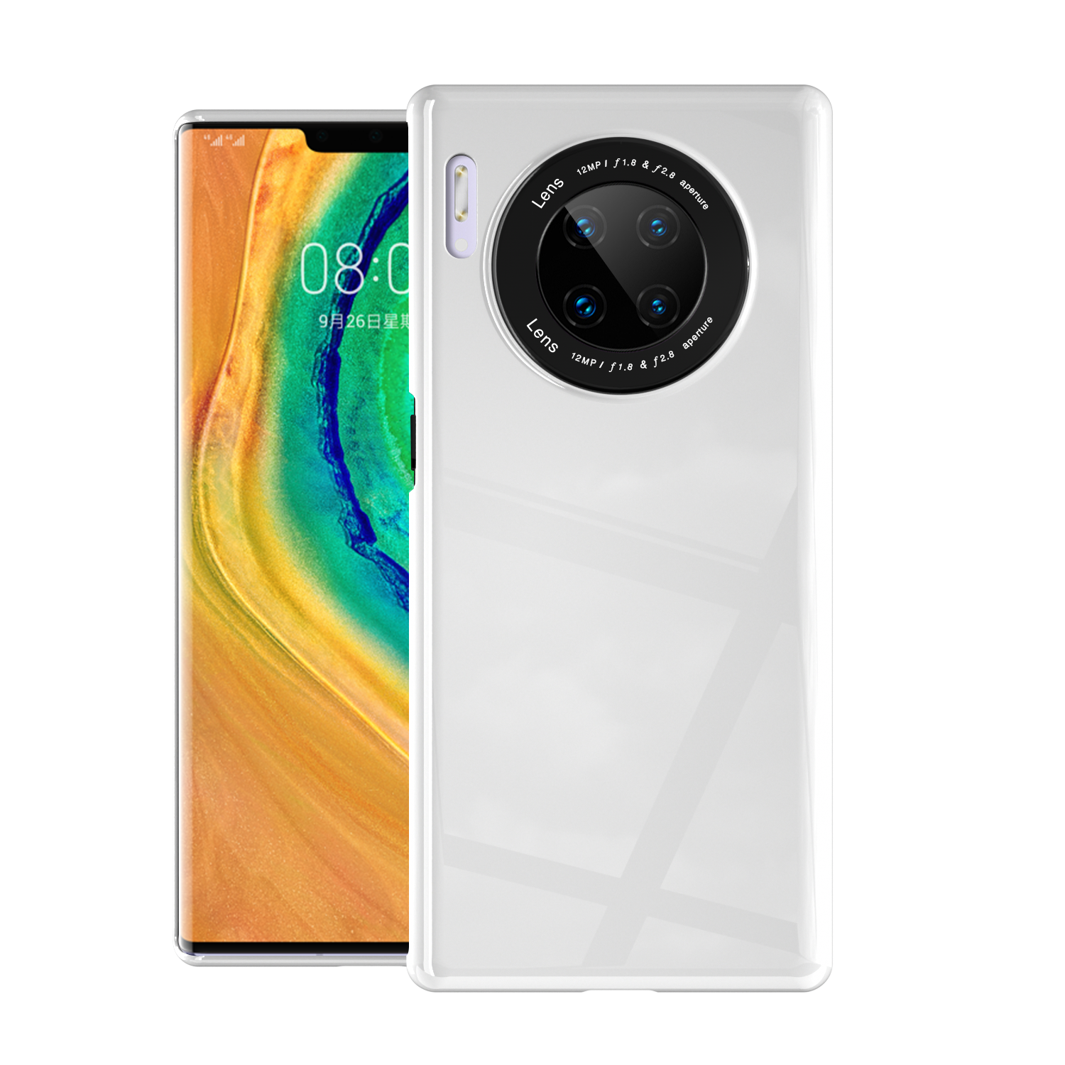 Huawei Mate 30 Pro Kuoret Murtumaton Suojaus Puhelimen, Huawei Mate 30 Pro Kuori All Inclusive Valkoinen