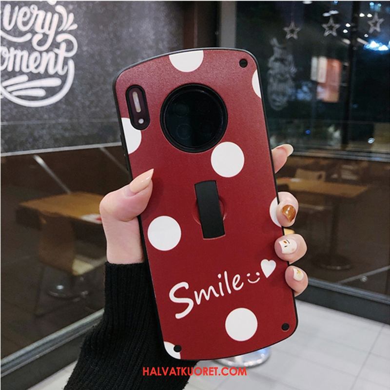 Huawei Mate 30 Pro Kuoret Rengas Punainen Suupaltti, Huawei Mate 30 Pro Kuori Suojaus