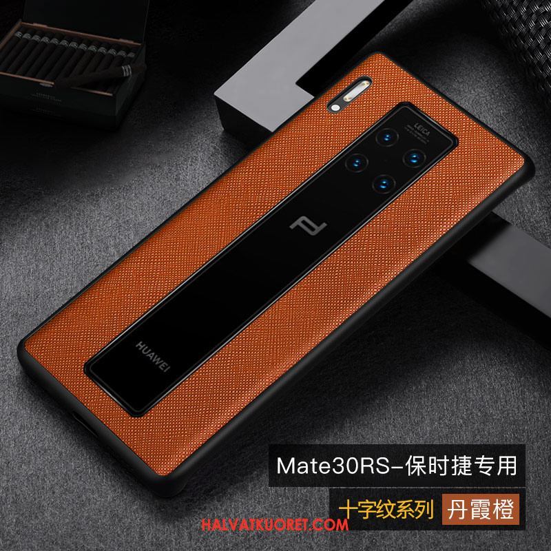 Huawei Mate 30 Rs Kuoret Kukkakuvio Aito Nahka Net Red, Huawei Mate 30 Rs Kuori Suojaus Vihreä