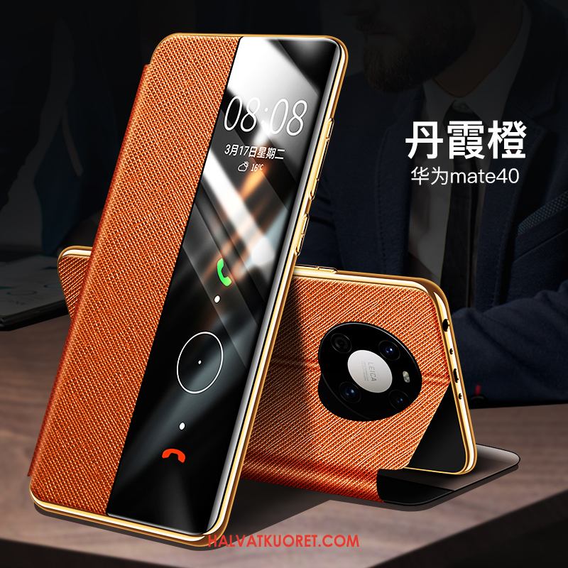 Huawei Mate 40 Kuoret Murtumaton All Inclusive Puhelimen, Huawei Mate 40 Kuori Nahkakotelo Suojaus