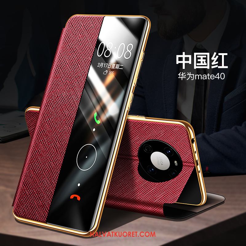 Huawei Mate 40 Kuoret Murtumaton All Inclusive Puhelimen, Huawei Mate 40 Kuori Nahkakotelo Suojaus