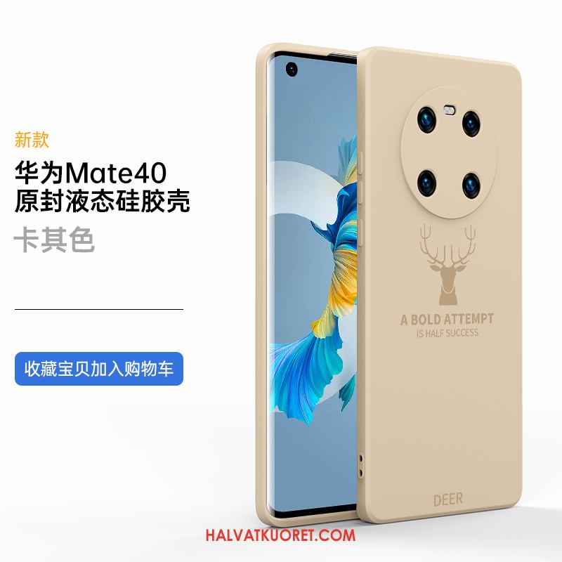 Huawei Mate 40 Kuoret Uusi Valkoinen Silikoni, Huawei Mate 40 Kuori All Inclusive Kotelo