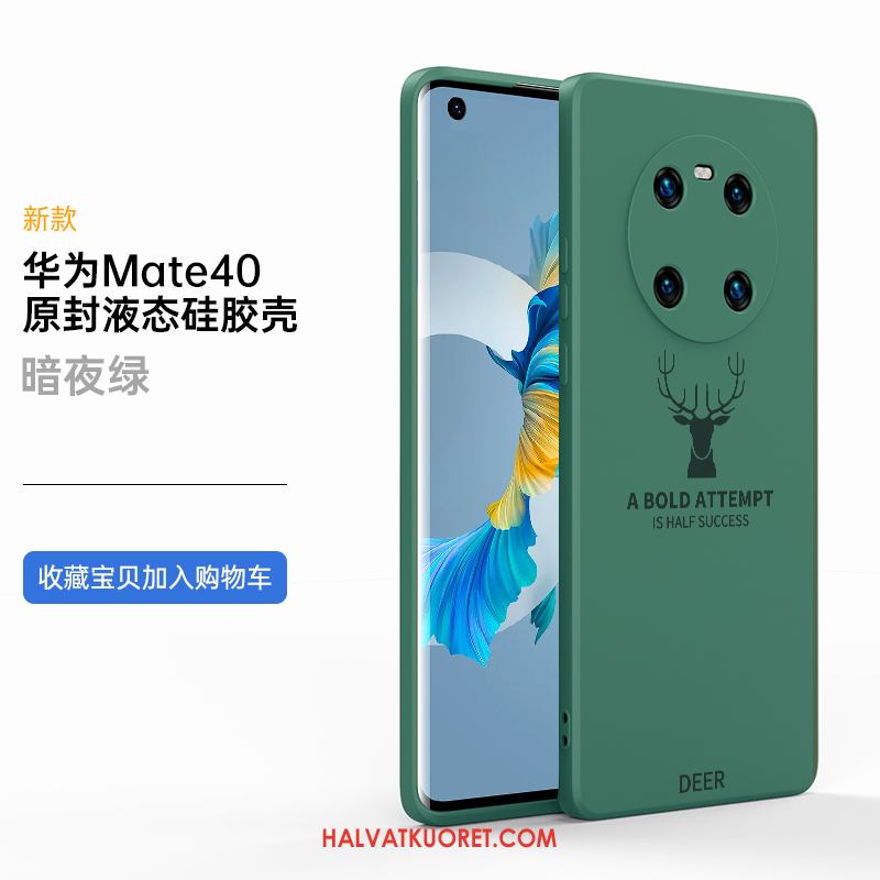 Huawei Mate 40 Kuoret Uusi Valkoinen Silikoni, Huawei Mate 40 Kuori All Inclusive Kotelo