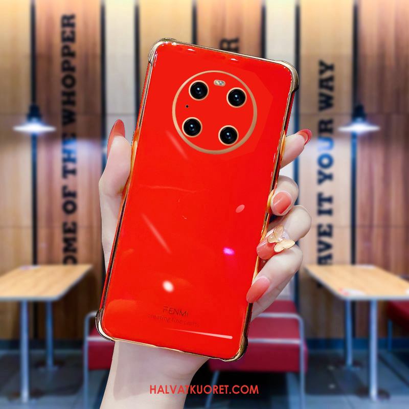 Huawei Mate 40 Pro Kuoret All Inclusive Net Red Suojaus, Huawei Mate 40 Pro Kuori Silikoni Jauhe