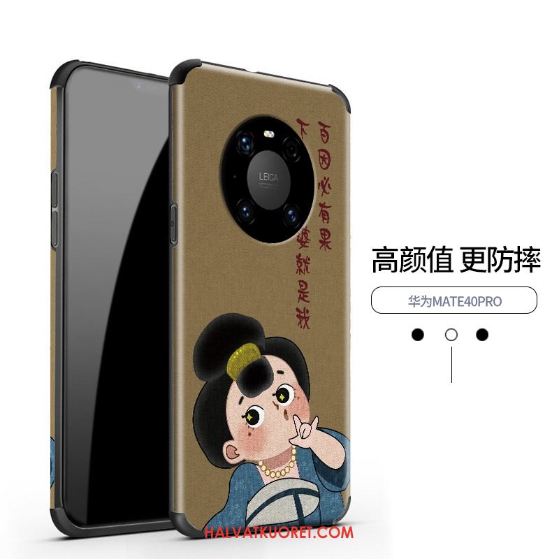 Huawei Mate 40 Pro Kuoret Kohokuviointi Suojaus, Huawei Mate 40 Pro Kuori Pieni Murtumaton