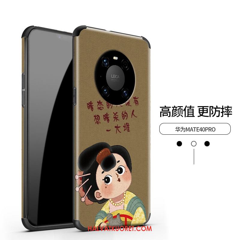 Huawei Mate 40 Pro Kuoret Kohokuviointi Suojaus, Huawei Mate 40 Pro Kuori Pieni Murtumaton