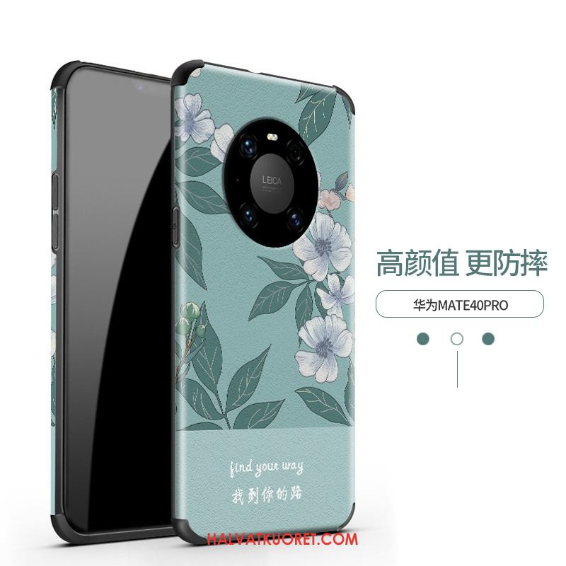 Huawei Mate 40 Pro Kuoret Mulberry Silkki Puhelimen Kohokuviointi, Huawei Mate 40 Pro Kuori Kukka Kukkakuvio