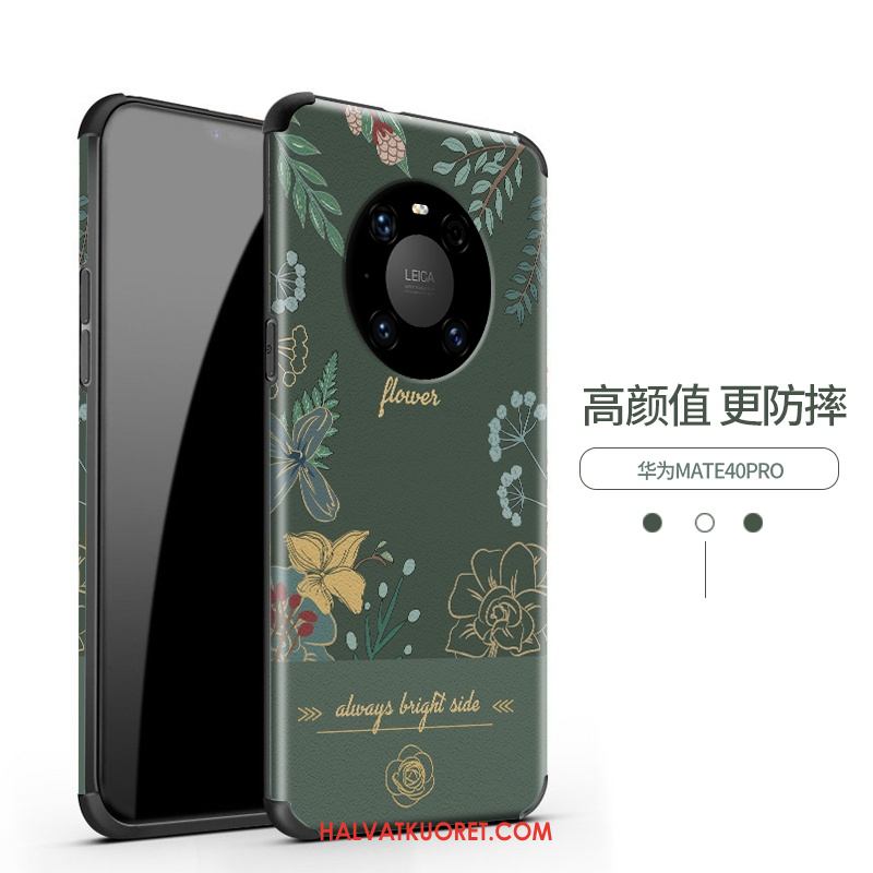 Huawei Mate 40 Pro Kuoret Mulberry Silkki Puhelimen Kohokuviointi, Huawei Mate 40 Pro Kuori Kukka Kukkakuvio