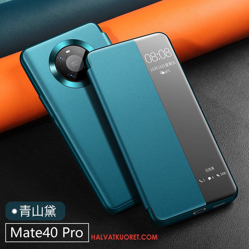 Huawei Mate 40 Pro Kuoret Murtumaton Nahkakotelo, Huawei Mate 40 Pro Kuori Aito Nahka Puhelimen