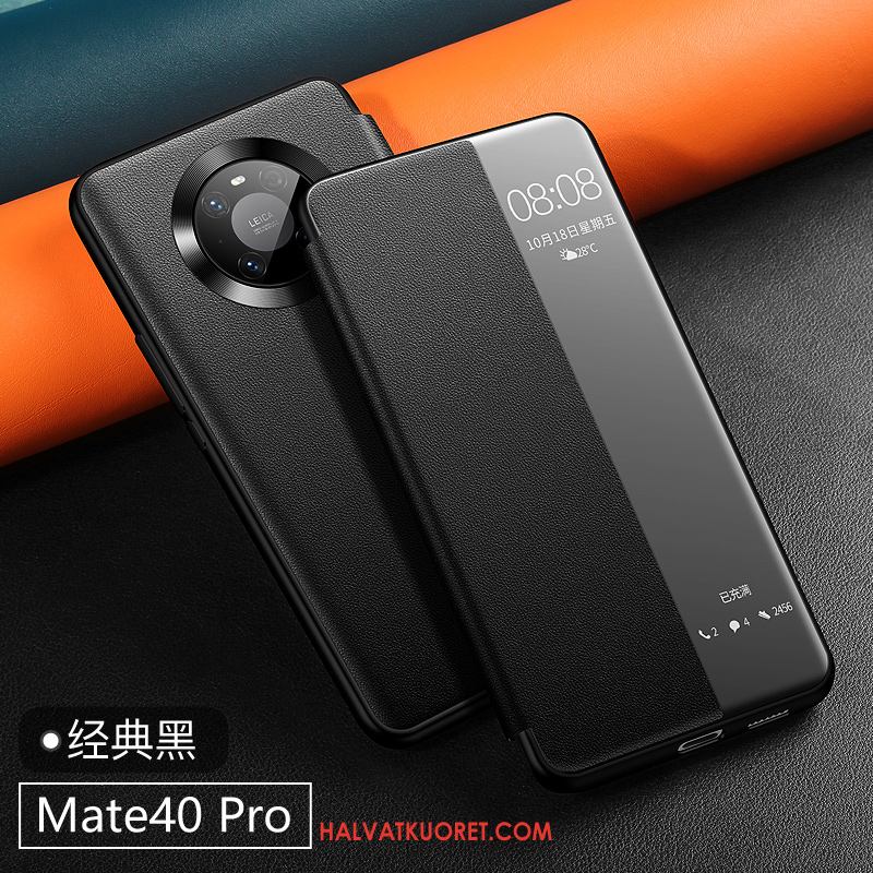 Huawei Mate 40 Pro Kuoret Murtumaton Nahkakotelo, Huawei Mate 40 Pro Kuori Aito Nahka Puhelimen