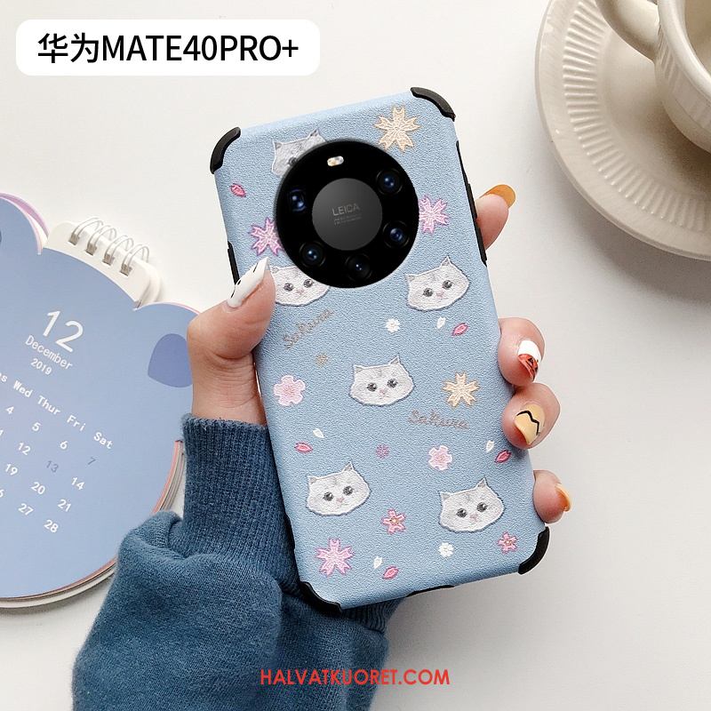 Huawei Mate 40 Pro+ Kuoret Net Red Ihana Pieni, Huawei Mate 40 Pro+ Kuori Mulberry Silkki Kissa