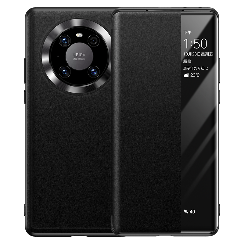 Huawei Mate 40 Pro Kuoret Punainen Nahka Aito Nahka, Huawei Mate 40 Pro Kuori Simpukka Suojaus