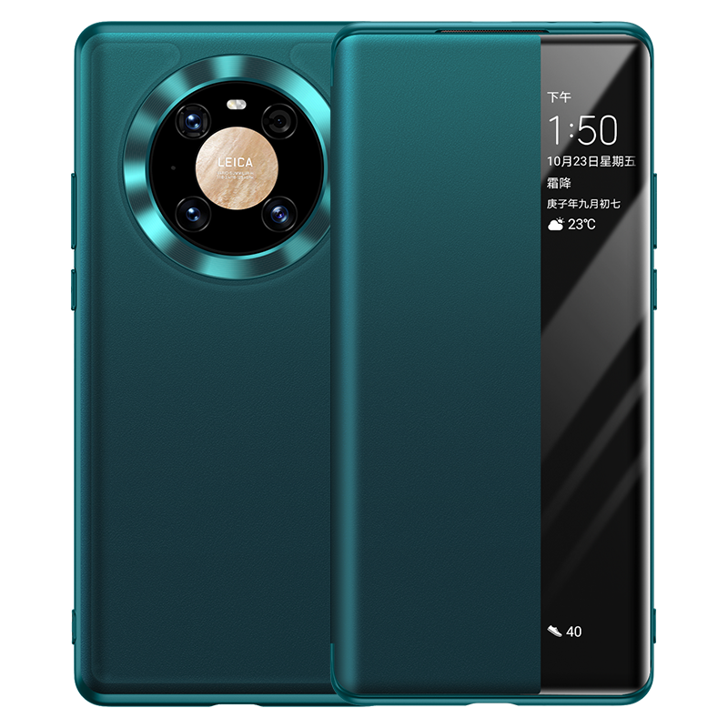 Huawei Mate 40 Pro Kuoret Punainen Nahka Aito Nahka, Huawei Mate 40 Pro Kuori Simpukka Suojaus