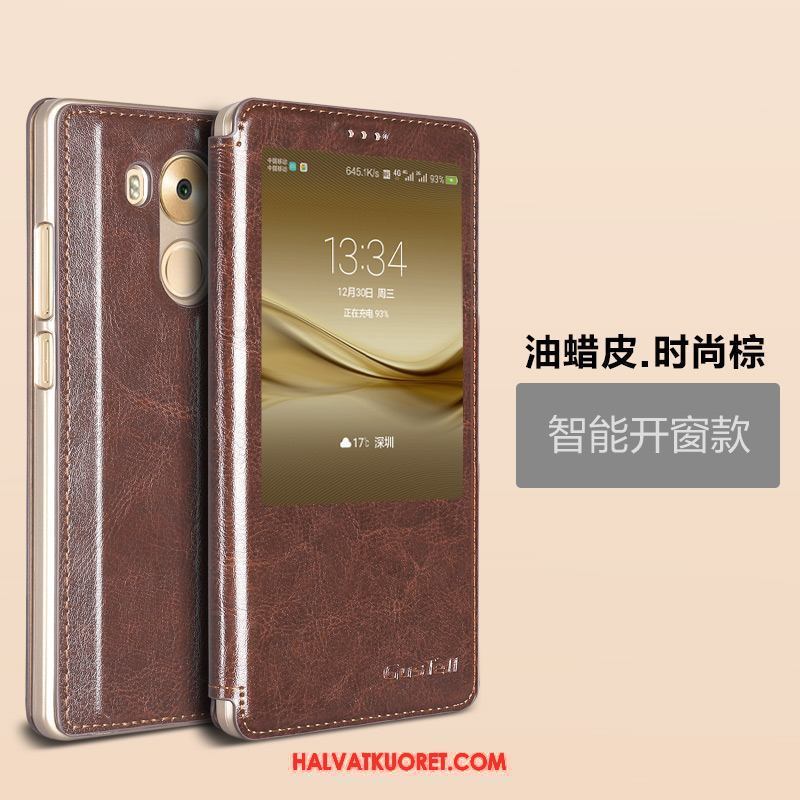 Huawei Mate 8 Kuoret Kukkakuvio Kotelo, Huawei Mate 8 Kuori Murtumaton Suojaus Braun