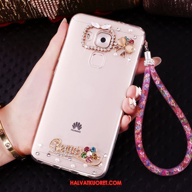 Huawei Mate 8 Kuoret Rhinestone Inlay Kotelo Läpinäkyvä, Huawei Mate 8 Kuori Puhelimen