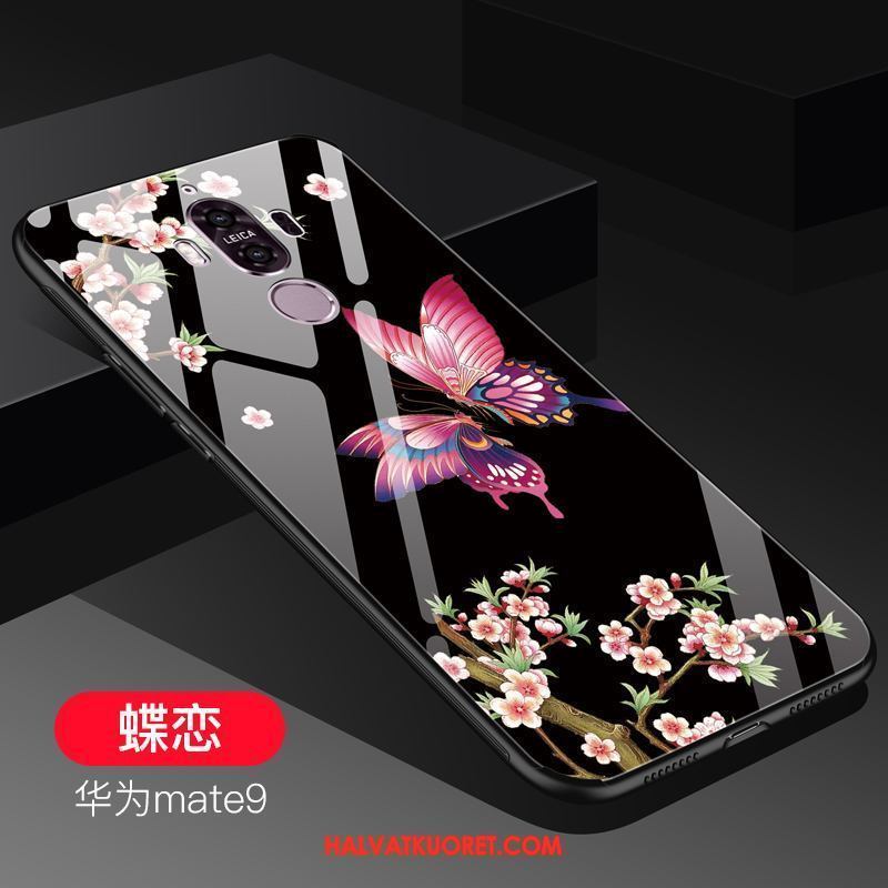 Huawei Mate 9 Kuoret Lasi Trendi Musta, Huawei Mate 9 Kuori Puhelimen
