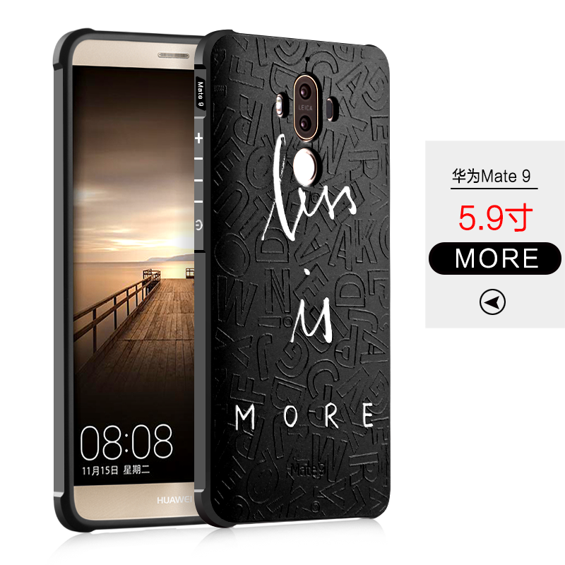 Huawei Mate 9 Kuoret Murtumaton Kohokuviointi Suojaus, Huawei Mate 9 Kuori Silikoni Puhelimen