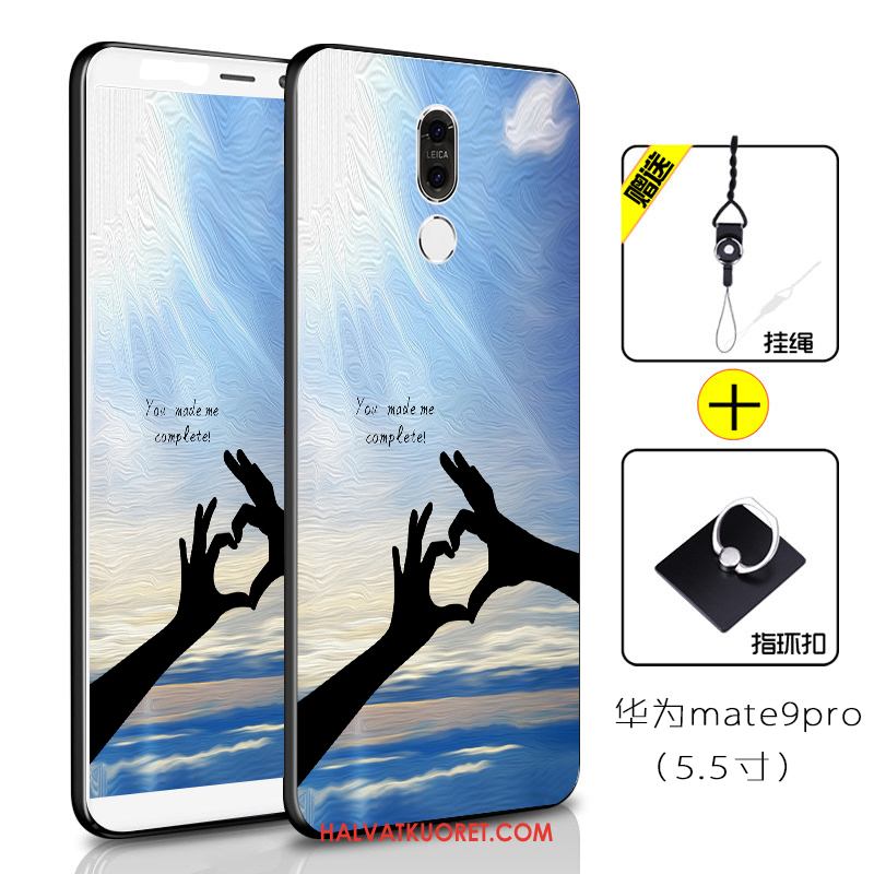 Huawei Mate 9 Pro Kuoret Muokata Silikoni, Huawei Mate 9 Pro Kuori Persoonallisuus Musta