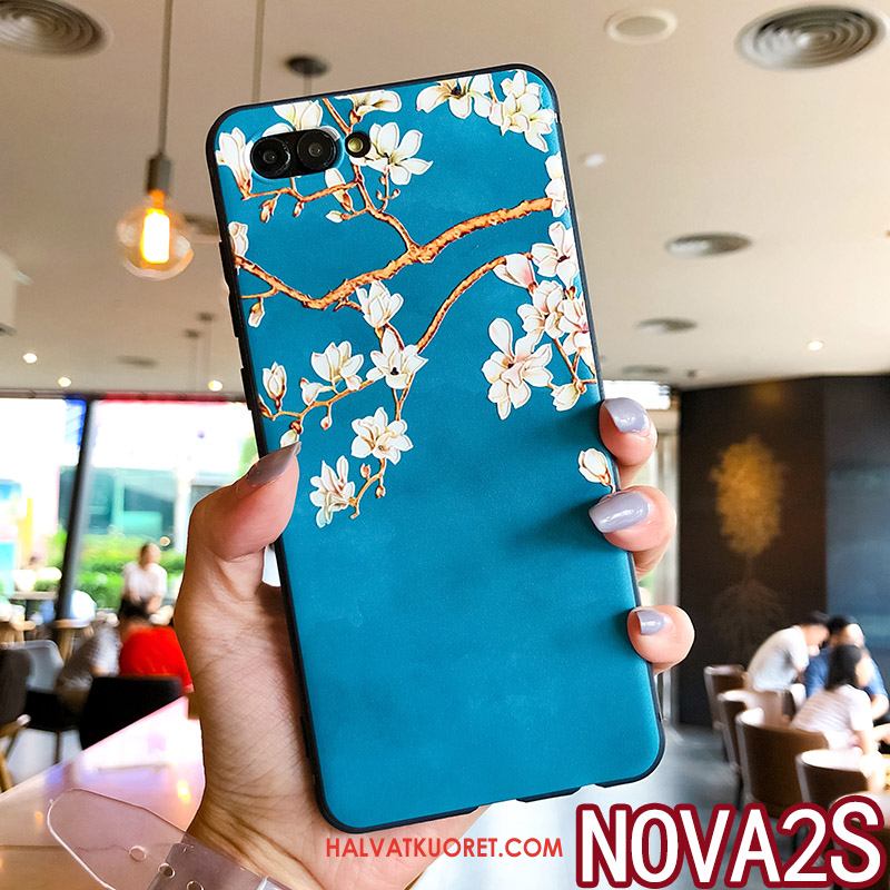 Huawei Nova 2s Kuoret Rengas Puhelimen Suojaus, Huawei Nova 2s Kuori Tide-brändi Sininen