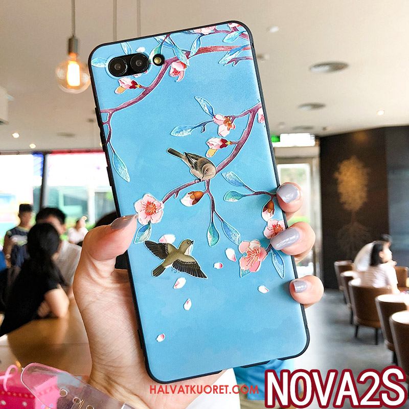 Huawei Nova 2s Kuoret Rengas Puhelimen Suojaus, Huawei Nova 2s Kuori Tide-brändi Sininen