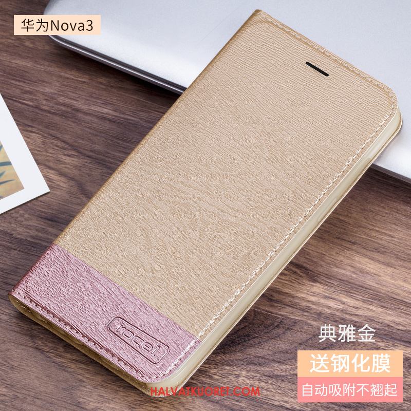 Huawei Nova 3 Kuoret All Inclusive Suojaus Silikoni, Huawei Nova 3 Kuori Puhelimen Nahkakotelo