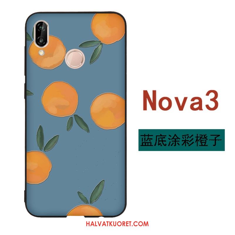 Huawei Nova 3 Kuoret Silikoni Pehmeä Neste Tila, Huawei Nova 3 Kuori Yksinkertainen Ihana