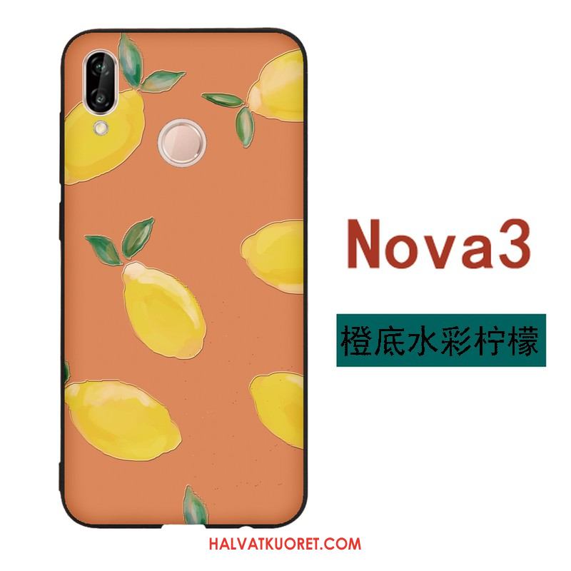 Huawei Nova 3 Kuoret Silikoni Pehmeä Neste Tila, Huawei Nova 3 Kuori Yksinkertainen Ihana